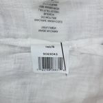 Vince Camuto ‎ White Linen Blend 3/4 Sleeve Button Down Top Womens Size S Photo 8