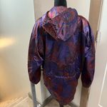 Obermeyer Vintage‎ 90's Obermyer Women's Ski Jacket Pink Red Floral Satin Windbreaker Coat Photo 5
