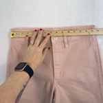 Madewell Sz 27 Emmett Wide Leg Crop Pants In Pink Oyster High Rise Stretch Twill Photo 11