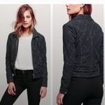 Free People  Moto Buckle Quilted Studded Jacket Photo 0