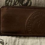Juicy Couture A HTF Vintage Rare Brown Leather Zip Around Wallet Photo 0