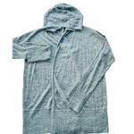 Lululemon Calm and Collected Wrap Heathered Sailboat Navy XL Linen Cotton Hoodie Photo 2