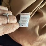 Boohoo  Made in Italy Interesting Cognac Color Skirt w Center Ring & Side Slit Photo 3