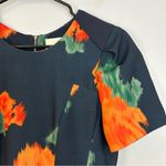 McGinn/Anthropolgie Poppy Palette Floral Short Sleeve Flared Mini Dress Size 10 Blue Photo 5