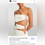 Cult Gaia NEW Revolve* Terese Gown, Off-White Size 8 Photo 2