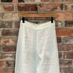 Monday Swimwear Hamptons White Linen Crop Pants Size XS Photo 2