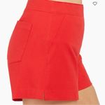 Spanx NWT Polished 4” True Red Shorts Size L Photo 2