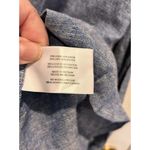 Gap Women’s Blue Linen Blend Chambray Shirt Size Large Beach Vacation Coastal Photo 7