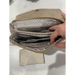 MNG Wallet and Vegan Leather Quilted clutch Wristlet Beige Tan Photo 6