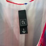 Alya NWOT Francesca’s women’s pink blue striped layered lined summer dress small Photo 1