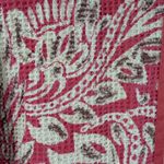 Coldwater Creek  Red Paisley Zip Jacket Cotton Boho Floral Textured Women's L Photo 10