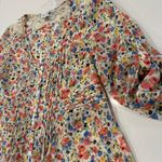 American Rag  Cie Cottagecore Floral Tie Back Sheer Peasant Top Womens Small Lace Photo 2