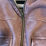 Urban Outfitters  fleece cropped zip up hoodie Photo 5