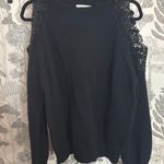 Sweet Lovely Amazing Lace Black Sweater Photo 0