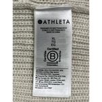 Athleta XL Merino Wool Blend Sweater V-Neck Knit Pullover Beige Tan Lightweight Photo 2