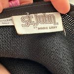 St. John Vintage by Marie Gray Black/Purple Knit Long Sleeve Dress Photo 10