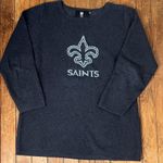 NFL Women’s Black or dark gray New Orleans Saints football Long Sleeve sweater Photo 0