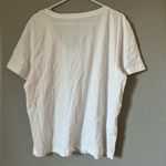 Mango New MNG  Sheer V neck white top Photo 4