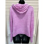PINK - Victoria's Secret VS PINK Pink/White Zip Up Sweatshirt‎ Size Medium Long Sleeve Logo Lightweight Photo 4