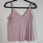 Abercrombie & Fitch  Light‎ Pink Shoulder Tie Tank Size Medium Photo 2
