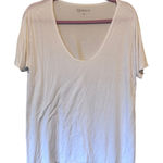 Quince  White Scoop Neck Short Sleeve Tee Shirt Women S Casual Basic Closet Stapl Photo 0