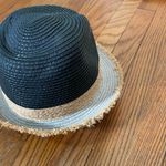 Magid hat fedora 100% paper natural black‎ fringe edge Tan Photo 2