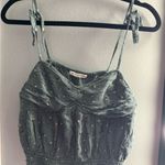 American Eagle  Outfitters blue slate Smocked Embellished Camisole Photo 0