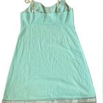 Sears Vintage 60s Seafoam Elegant Femme Floral Lace Lingerie Mini Slip Dress Green Size undefined Photo 1