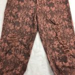 easel  Snakeskin Print Distressed Pants‎ Skinny, Raw Hem, Cotton Women's Large Photo 5