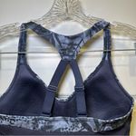 Avia  Navy Blue Print V Neck Padded Racerback Sports Bra M Photo 6