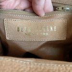 Beth Levine Suede Camel Tall Tote Purse Round Braided Rope Handles Shoulder Bag Tan Photo 6