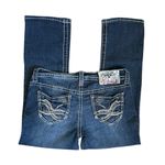 Hydraulic Retro  Low Rise Embroidered Capri Denim Jeans Size 7/8 Photo 4