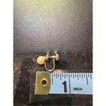 90s Vintage Womens Pearly White Twist On Huggie Stud Earrings Feminine Dainty Photo 4