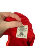 Anthropologie Maquelle Red Satin Short Sleeve Wide Leg Jumpsuit NEW Womes Medium Photo 9