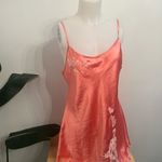 Victoria's Secret Vintage  Nightie Slip Satin and Cream Lace Lingerie robe set SL Photo 2