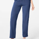 Spanx NWT “On the Move Slim Pant” in faded indigo (navy) size M Photo 0