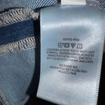 EXPRESS Blue Denim Puff Sleeve Top Photo 2