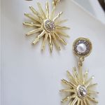 ZARA New!  Golden Sun Earrings Photo 1