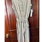 NWT Tribal Femme Petite Small Cream Striped Jumpsuit Tan Size undefined Photo 6