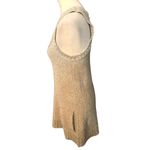 Rubbish vintage beige knitted raceback tank dress with front pockets Photo 3
