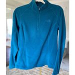 The North Face  Fleece Pullover Granola Teal Hiking Outdoor Alpine Cozy Autumn Winter Photo 1
