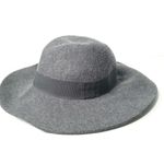 Michael Stars  100% Wool Grey Wide Brim Fedora Hat Women's One Size Photo 2
