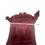 Reebok Unisex Double Knit 1/4 Zip Top Sz M cranberry NWT Photo 4