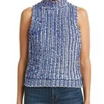 Alice + Olivia Tomi Two-Tone Chunky Knit Sleeveless Mock Neck Sweater XS… Photo 7