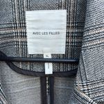 Anthropologie Like New Avec Les Filles Longline Plaid Blazer Size XL Photo 5