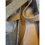 Dress Well Shoes Gold Glitter Flats Elastic Strap Dressy Girls Women Photo 2