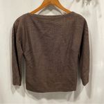 Beautiful Patrizia Pepe Firenze lambswool boatneck top tan brown 3/4 sleeve lux Size M Photo 6