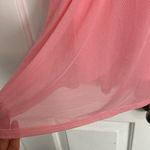 Morgan Taylor two tiered pink dress with sheer long sleeves. Photo 10