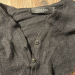 Versace Size 38  sweater, black rfid chip tag for authenticity shrunken wool Photo 1