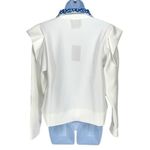 Addison Bay  Poplar Pullover Jacket White‎ Courtside Blue XS NWT $148 Photo 5